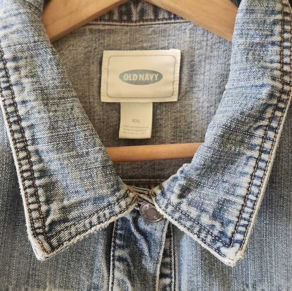 Vintage Old Navy Cropped Jeans Jacket - Picture 5 of 8